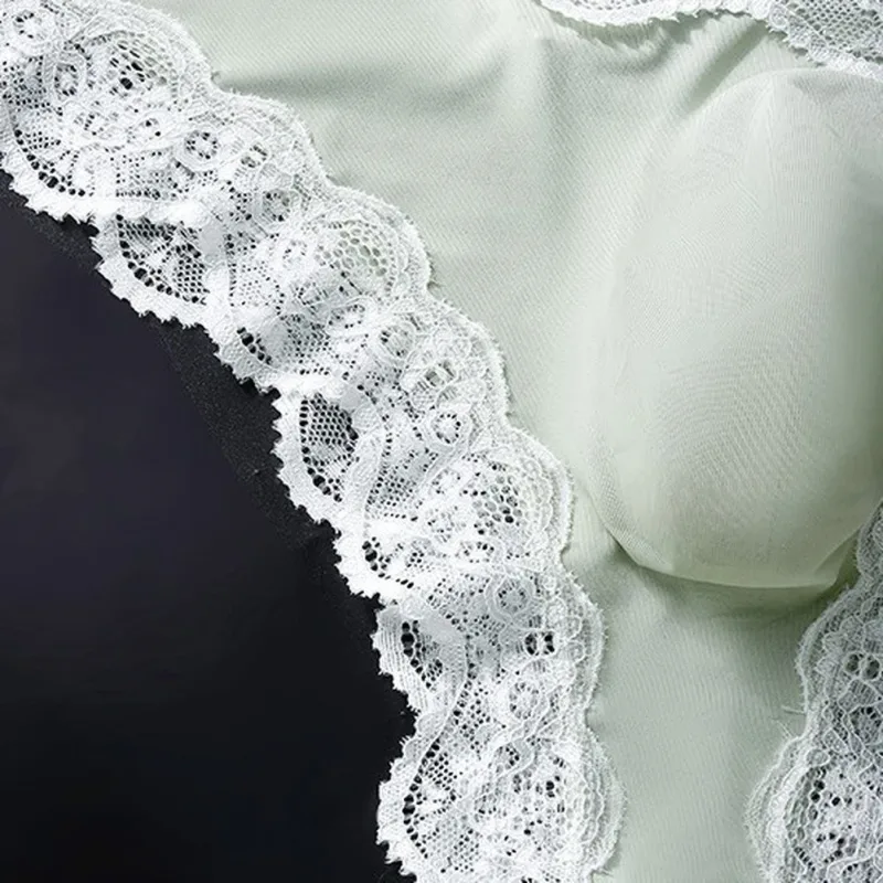 Men Panties For Men Lace Trim Briefs Breathable High Elastic 3D Convex Pouch Underpant Sexy Thin See Through Underwear