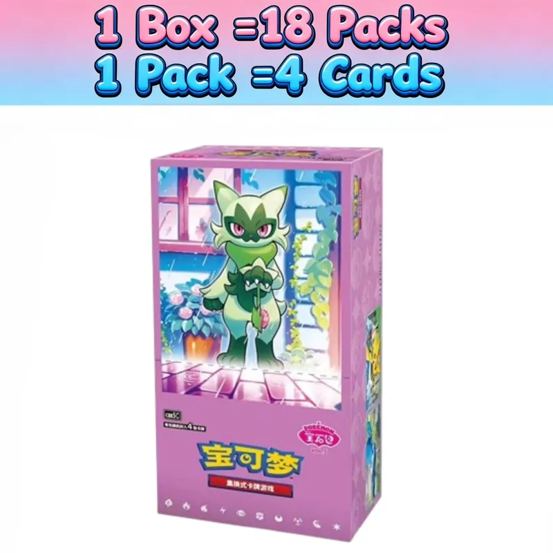 100%Original Pokemon 17.5 Eevee Booster Pack Gem Pack Vol1 2 3 4 5 Cards Pokemon PTCG Trading Gem Bag Cards Collected Toy Gift