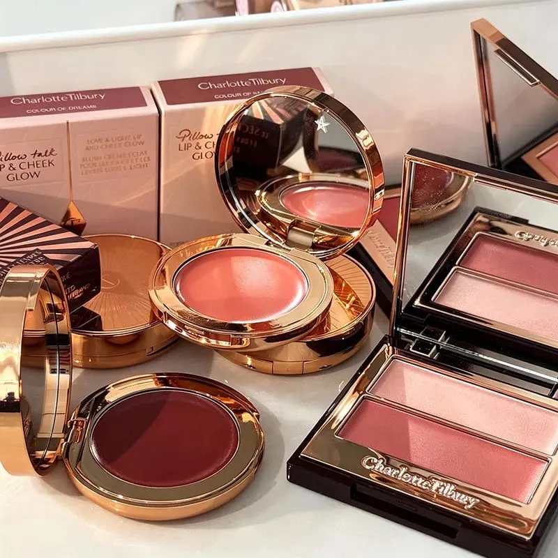 CT Lip Cheek Κρέμα ρουζ διπλής χρήσης Δύο Χρώμα Highlight Powder Αδιάβροχο ρουζ και δίχρωμες ανταύγειες Blusher Cosmetics