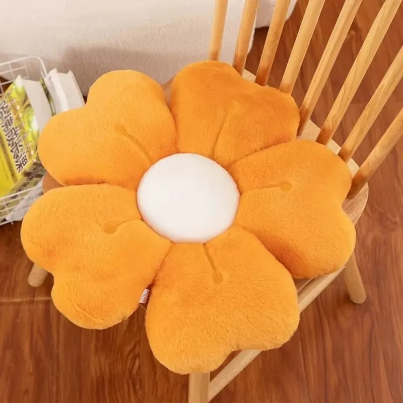 Soft Flower-Shaped Throw Pillow Comfortable Floor Cushion Sofa Decor Cushion Cute Mattress Chair Cushion Gift