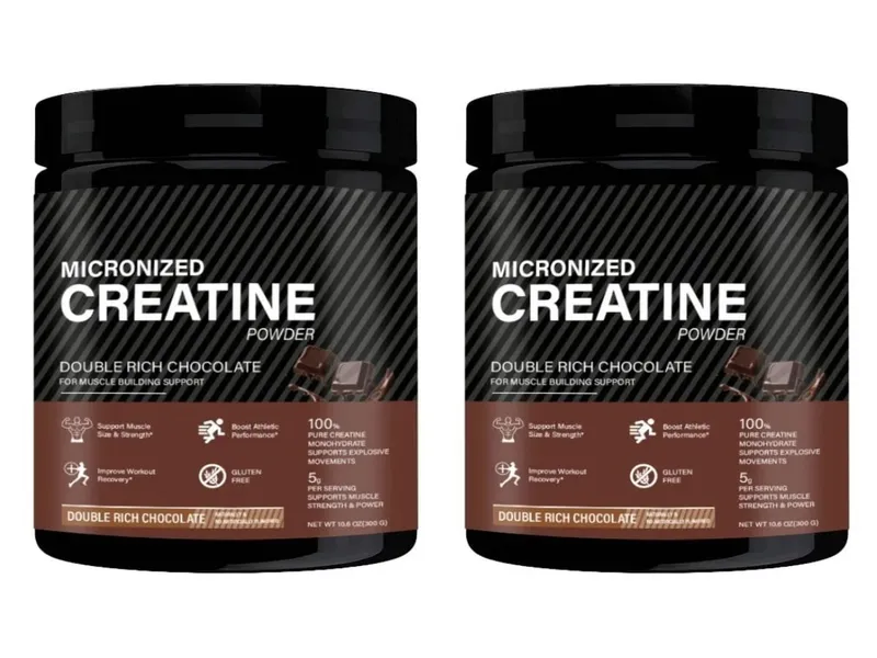 Micronized Creatine Monohydrate Powder 5g Supports Muscle Strength Workout Recovery & Training Performance Flavor Chocolate 300g