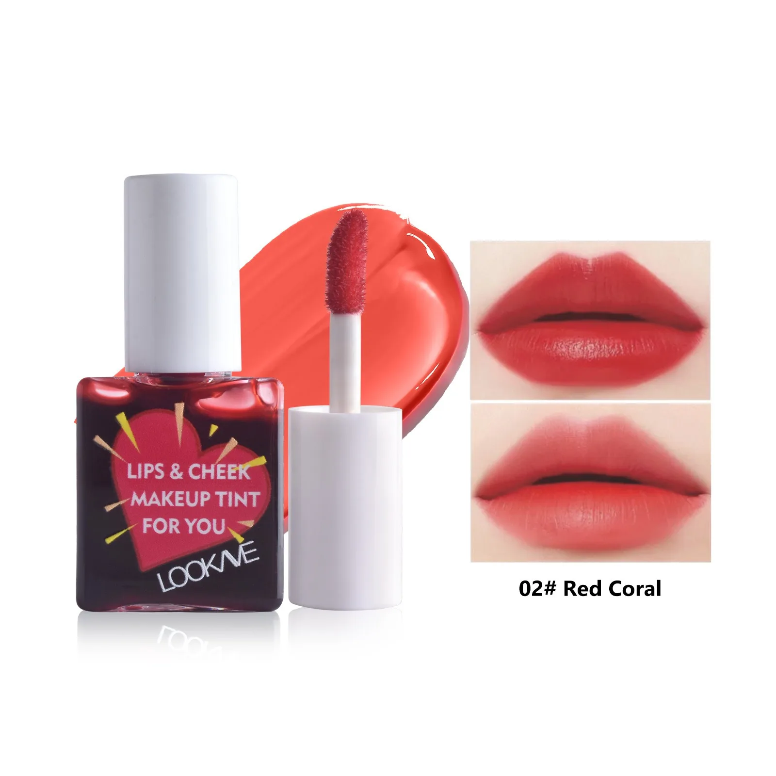 Lip Cheek Water Tint Matte Lip Stain Ενυδατικό Fruit Liquid Lipstick Blush 6 Χρώμα Lip Gloss Αδιάβροχα Καλλυντικά μακράς διαρκείας