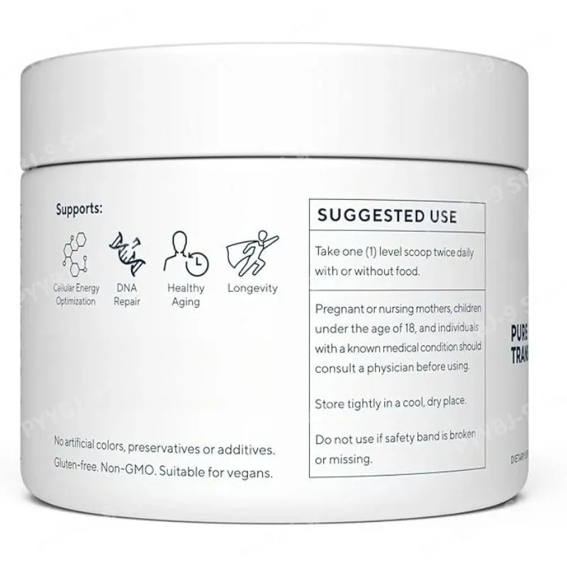 NMN Powder 100g Nicotinamide Mononucleotide 500mg Bawat Serving Fast Dissolving Formula High Purity Vegan Friendly Supplement