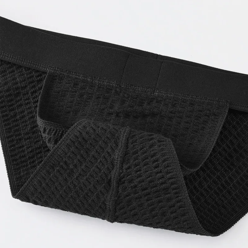 Men Woven Mesh High Fork Brief Adult Underwear Breathable U Pouch Elastic Soft G-string Thong Unisex Panties Men's Underpants
