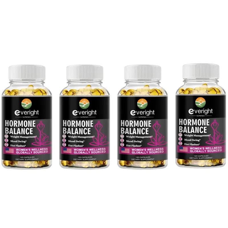 Kumpletong Herbal Menopause Supplement para sa Kababaihan-Multibenefit Menopause Relief Hormone Balanse para sa Night Sweats Mood 120 CAPSULES