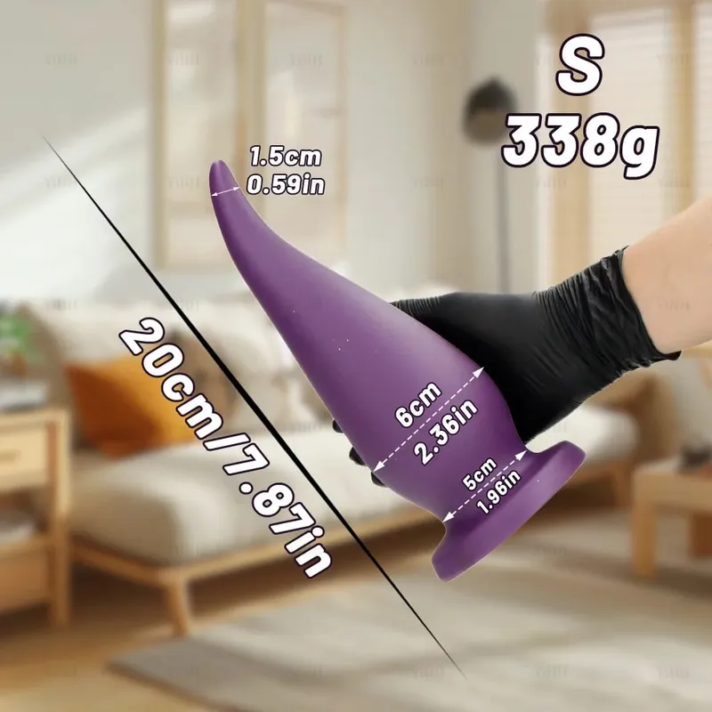 Tapón Anal súper grueso de 6/8/10/11cm, tapón Anal Extra largo, consolador con forma de Fisting, juguete sexual de penetración Anal para mujeres y hombres, masaje de próstata