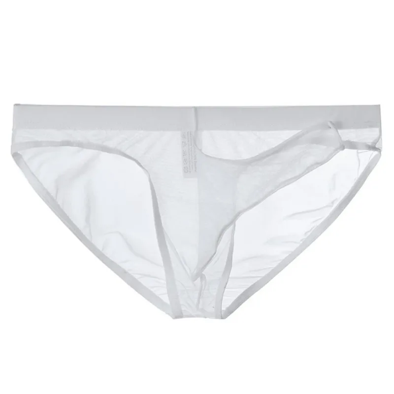 Herenondergoed Mesh Transparante Olifantneusslip Dunne lichtgewicht sneldrogende ademende onderbroek met lage taille