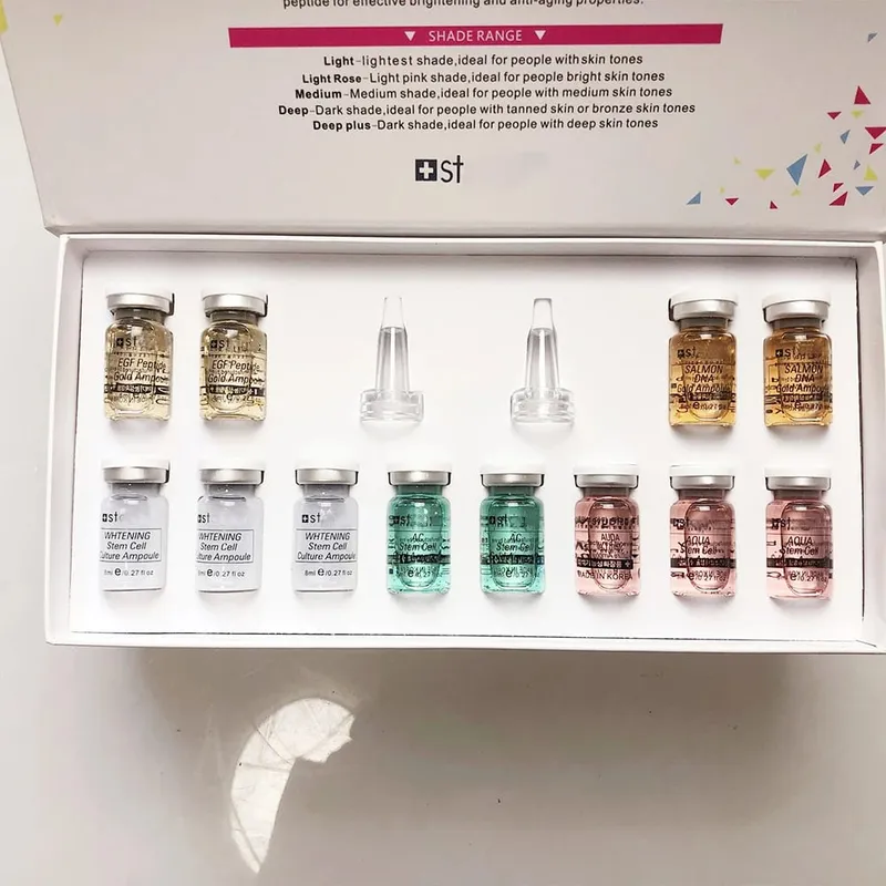 קוריאה 8 מ"ל BB Cream ערכת התחלה למתחילים Niacinamide/Peptide סלמון DNA Essence לחות טיפוח עור הפנים — image 23