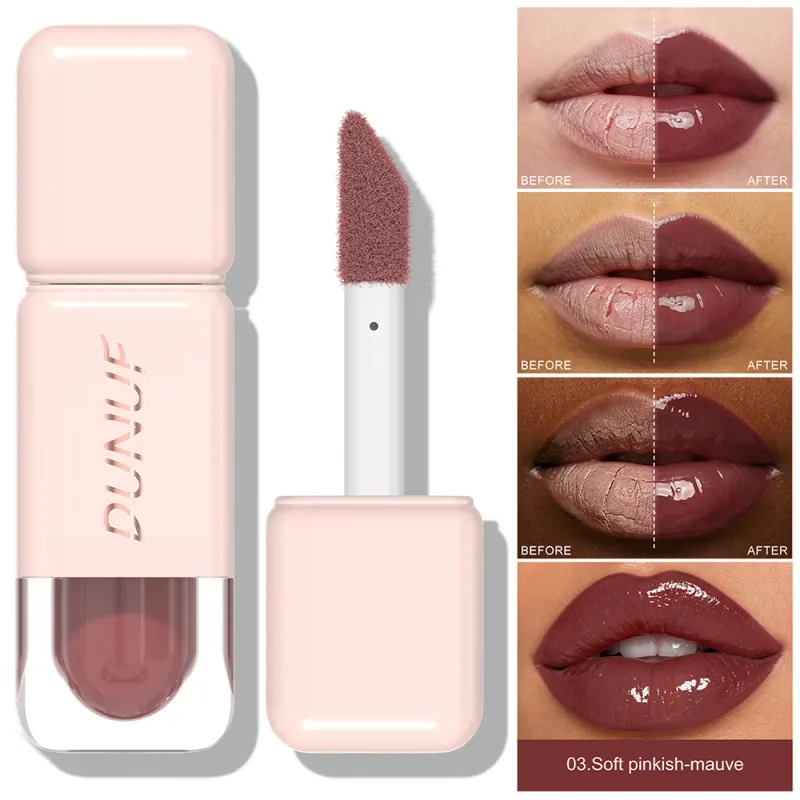 Glossy Lip Gloss Mirror Water Lip Tint Long Lasting Non-sticky Cup Liquid Lipstick Moisturizing Nude Red Brown Lip Makeup — image 15