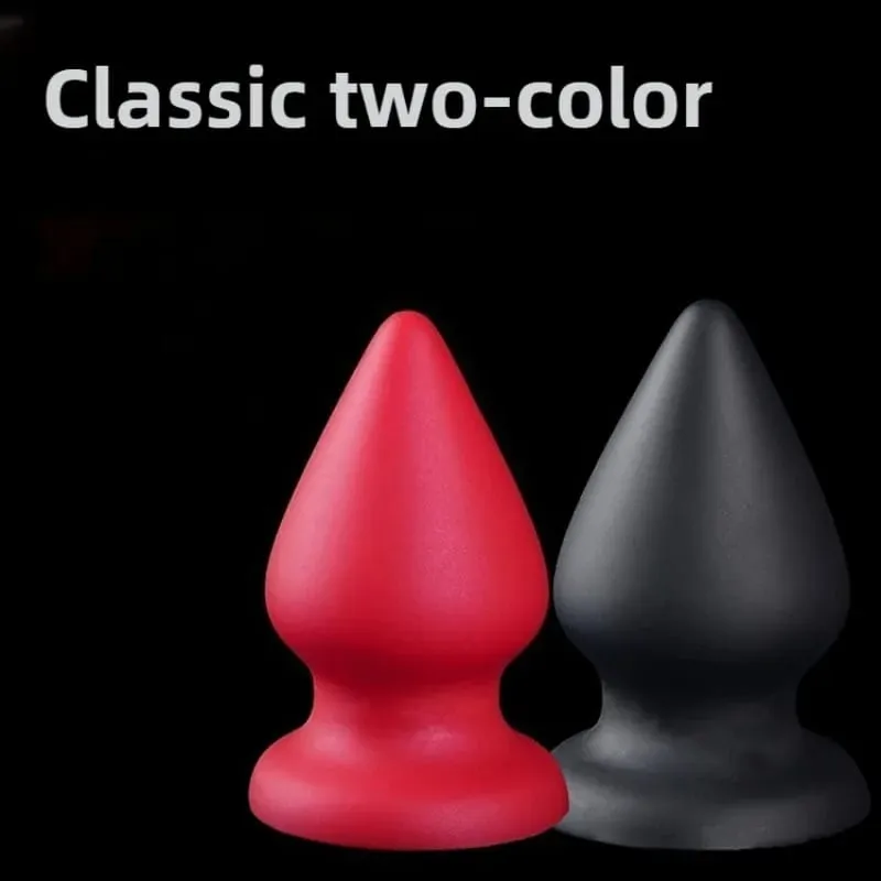 Huge Anal Plug Liquid Silicone Soft Conical Butt Plug Big Anal Dildos for Women Men G-spot /prostate Massage 18+ Sex Toys