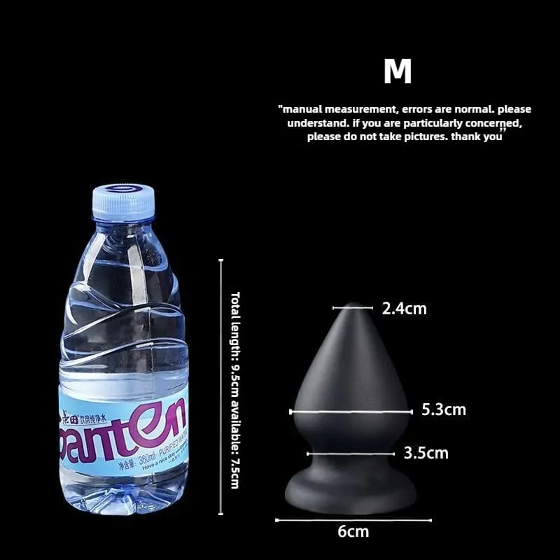 Huge Anal Plug Liquid Silicone Soft Conical Butt Plug Big Anal Dildos for Women Men G-spot /prostate Massage 18+ Sex Toys