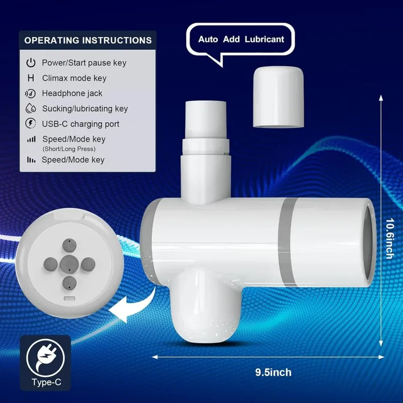 Automatic Lubricating Male Masturbator One Click Orgasm Penis Pump Thrusting Sucking Hand Free Man Stroker with Strap Sex toys