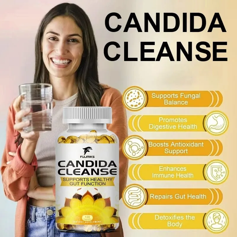 Fulimiks Candida Cleanse - Antioxidant Intestinal Cleansing at Detoxification Nagtataguyod ng Digestion at Metabolism - 120 Capsules — image 2
