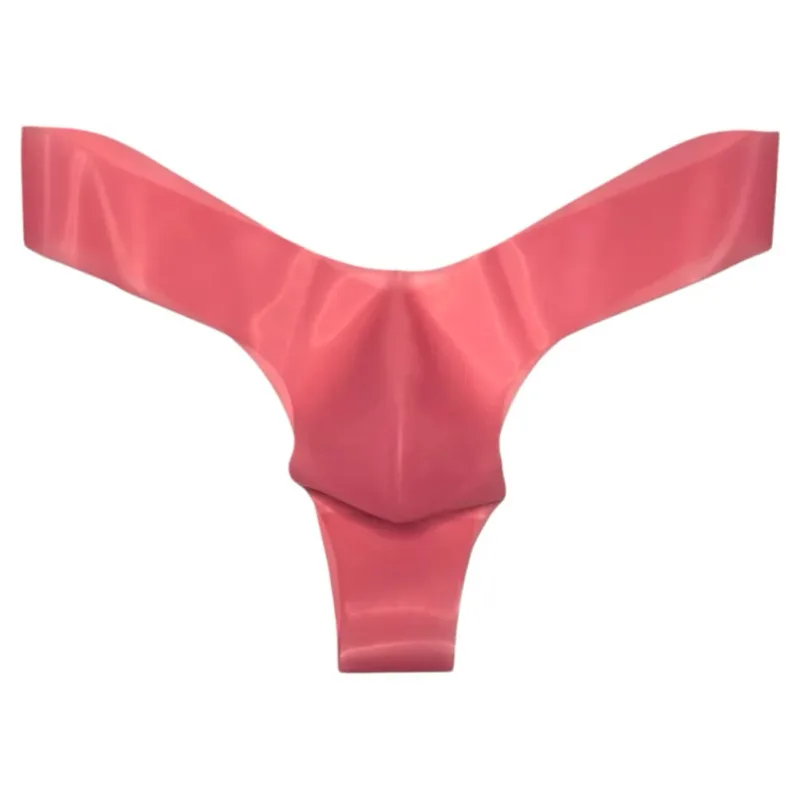 Transparent Latex Thongs For Men Briefs For Men Latex Underwear Brand New Condition G-Strings Underwear Low Waist Briefs