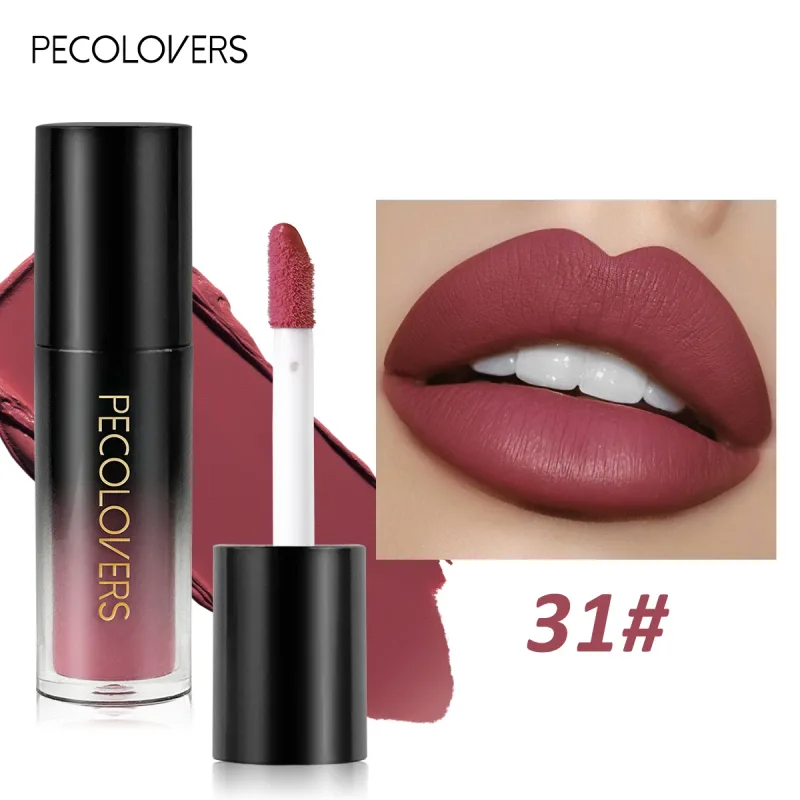 Πολλαπλών χρωμάτων Matte Velvet Lip Gloss Αδιάβροχο Αντικολλητικό Κύπελλο λείο κραγιόν για εφαρμογή υψηλής απόδοσης χρωμάτων