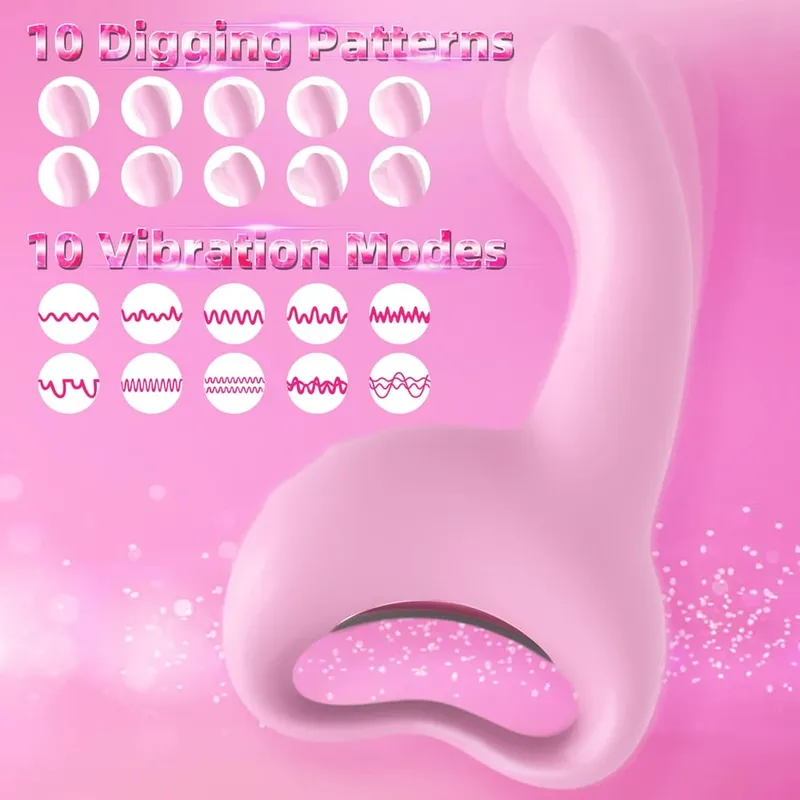 Handheld Strong Shock Anal Vibrator Finger Digging Vibrating Dildo Prostate Massager Man Masturbation Sex Toys G-Spot Sexmachine