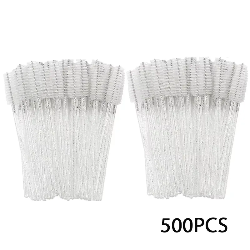 500Pcs Eyelash Brushes Eyelashes Extension Brush Mascara Wands Applicators Makeup Accessories Para sa Eyelashes Eyebrows Wholesaler