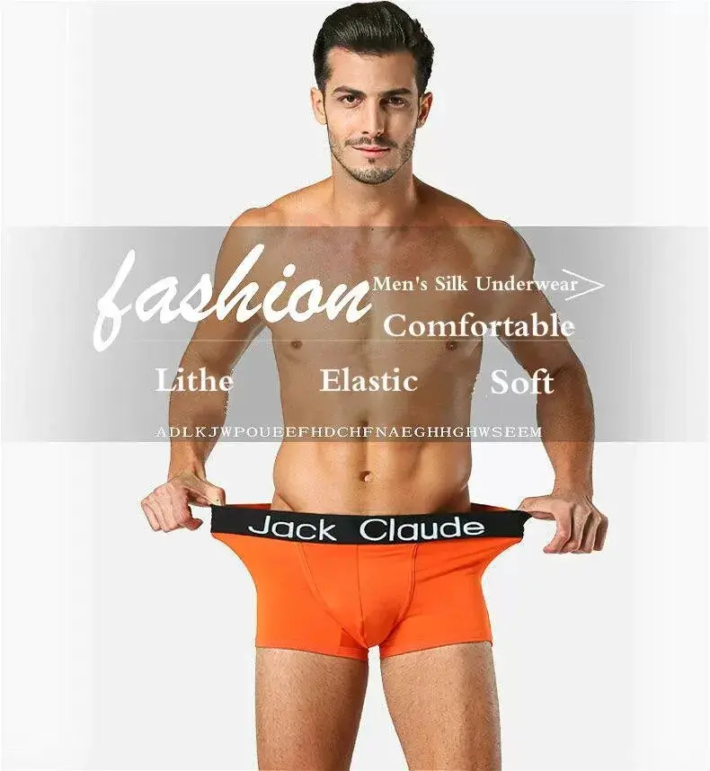 5Pcs/Men's Underwear Men Short Antibacterial Comfortable Sexy Boxer 3D Large Pouch Casual Solid Color Underwear Boxer MenPanties