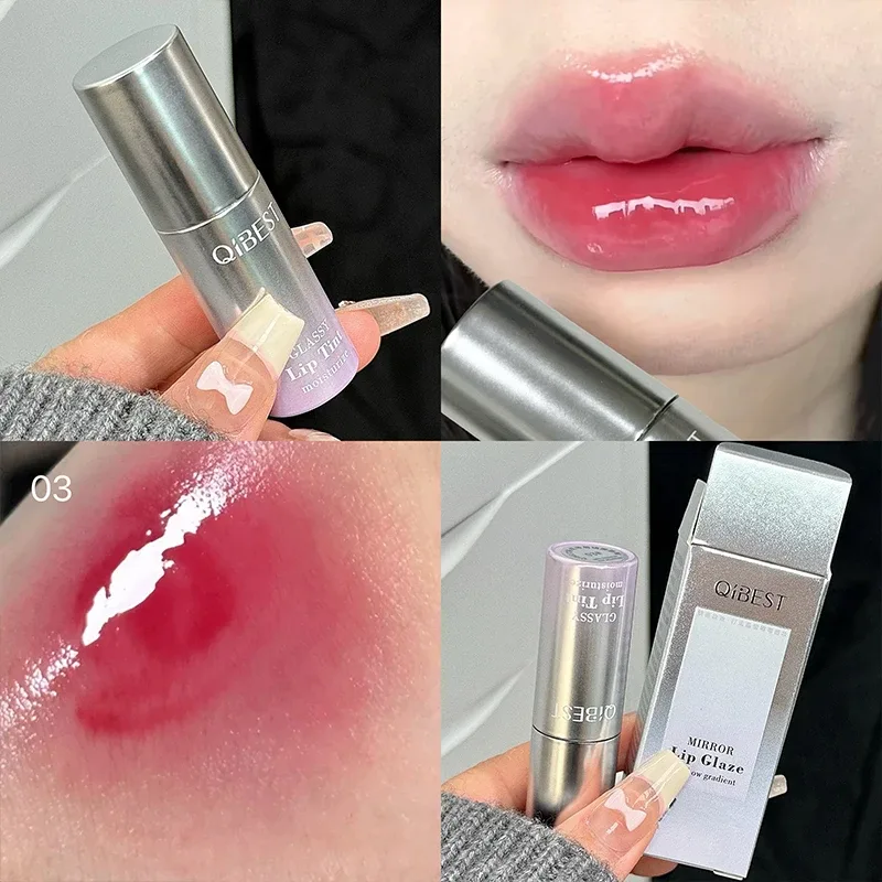 Watery Mirror Lip Gloss Μακράς διάρκειας Ενυδατικό Εύκολα Φορετούμενο Water Glass Lip Glaze Ενυδατικό Sexy Red Lip Tint Makeup