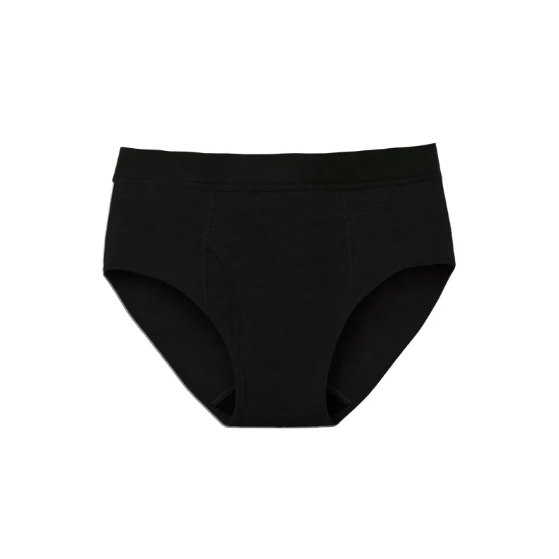 Leak-Proof Antibacterial Sanitary Cotton Men's Incontinence Briefs Absorbent Urinary Underwear Reusable Washable Berif