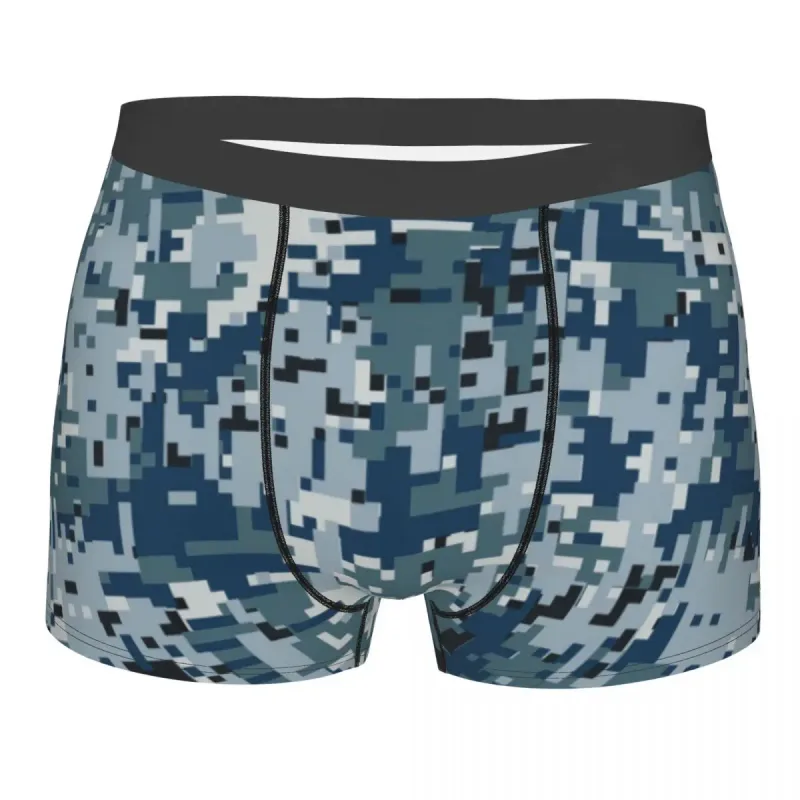 Muž Cool WW2 Camo Spodní prádlo Německo Arm Vojenské Maskovací Boxer Kalhotky Strečové šortky Kalhotky Kalhotky