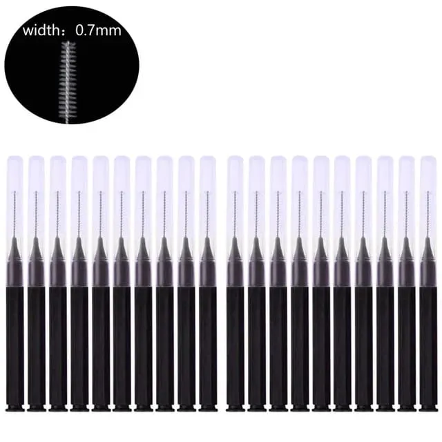 20 τμχ Mini Brush Brush Brow Perm Brush Brow Lifting Brushes Bendable Micro Eyelash Brush Applicators Εργαλεία μακιγιάζ