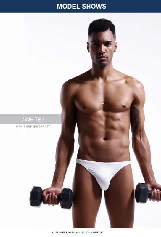 Men's underwear with a U-shaped protruding modal, thin, elastic and sexy low-waisted tight underpants