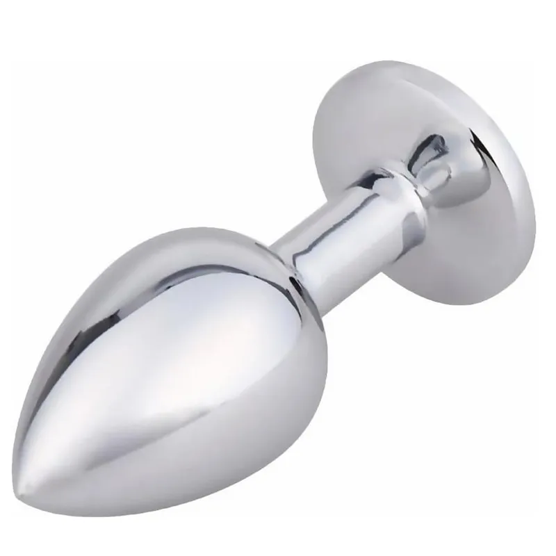 Luxury Metal Anal Plug Set Jewel Butt Trainer Kit Adult Toys for Men Women Couples Beginners Sex Gifts Large Medium Small Pink