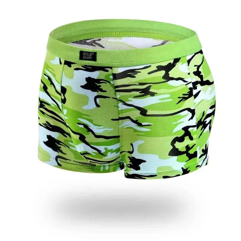 4Pcs Camouflage Boxer Men Underwear High-quality Bamboo Fiber High Elasticity Sexy Men Boxer Shorts Underwear Hombre Underpants