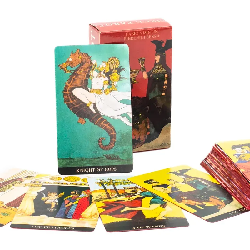 Circe Tarot 78 Cards with Instruction Booklet Fate Divination Tarot Cards FortuneTelling Card Games Party Board Game 10.3*6cm