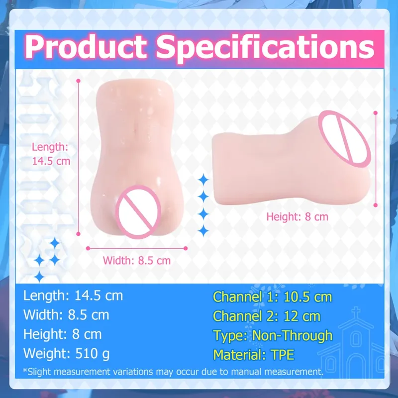 Anime Onahole Soft Pocket Pussy Adult Sex Toys for — image 3