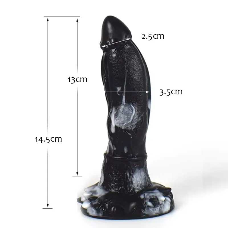 Διπλό στρώμα σιλικόνης Fantasy Dog Knot Dildo Blue Butt βύσμα με κορόιδο πρωκτικό διαστολέα Αυνανικό παιχνίδι σεξ για ενήλικες 18+