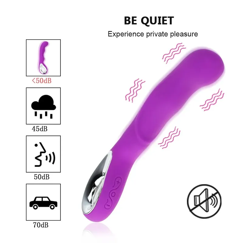 G Spot Dildo Vibrator G Spot ממריץ נרתיקי דגדגן כוס לעיסוי עמיד למים שרביט קסמים נטען צעצוע מין לנשים