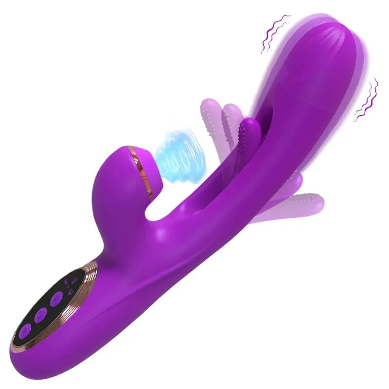 Tapping Flapping Vibrator for Women Clitoris Clit Sucker Stimulator Powerful Sex Toy Woman Female Rabbit Sucking Vibrators