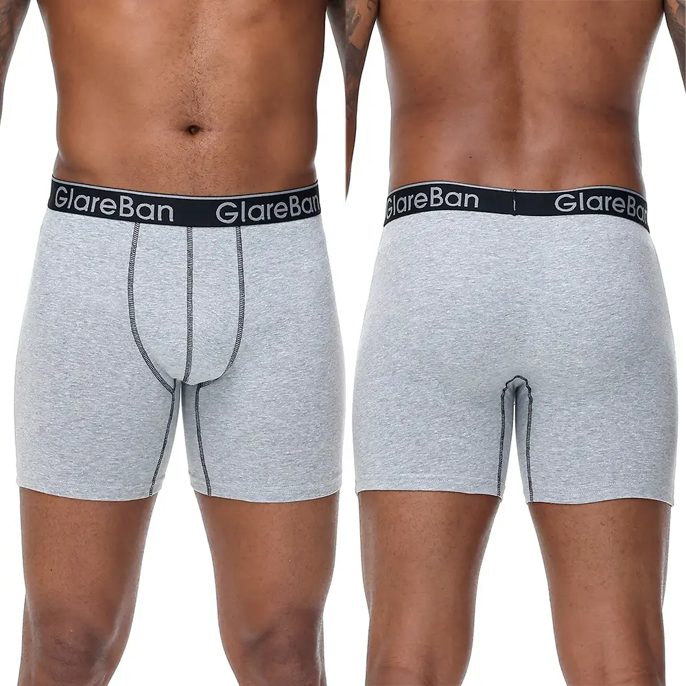 5 pz Set Mid-Lungo Casuale Boxer di Cotone Shorts Intimo Uomo Mutande Maschili per Gli Uomini Boxer Scivola Mutandine Morbide Slip di marca