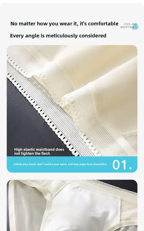 Male Glossy Silk Satin Briefs High Rise Lace Trim Ice Silk Underwear Soft Breathable U Pouch Men Panties