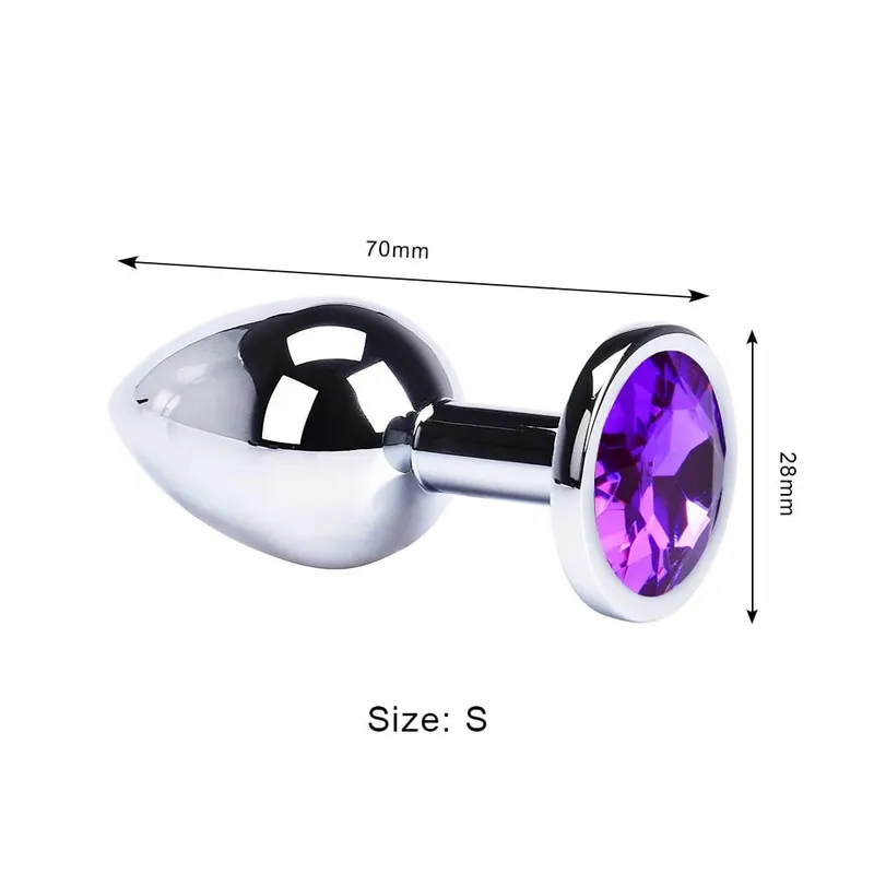 2026 Hot Sex Toy Metal Anal Plug Jewelry Base Beginner To Expert Butt Plug Adult Toy Tail Female/Male Dildos Couples Adults Game