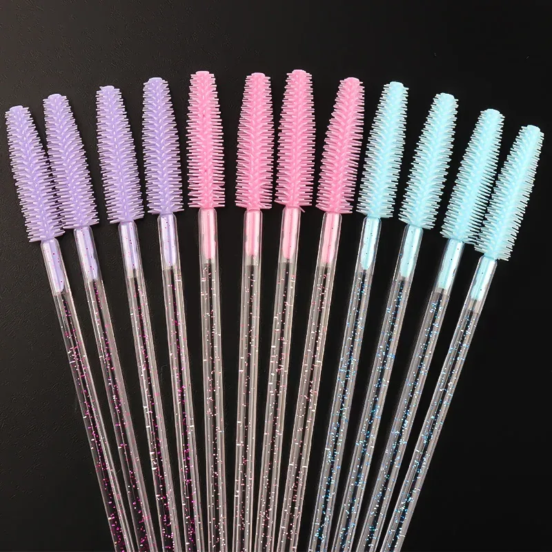 1/90/200/300 Pcs Eyelash Makeup Brush Set Silicone Eyebrow Brushes Micro Cotton Stick Lip Gloss Swab Eyelashes Extension Tools
