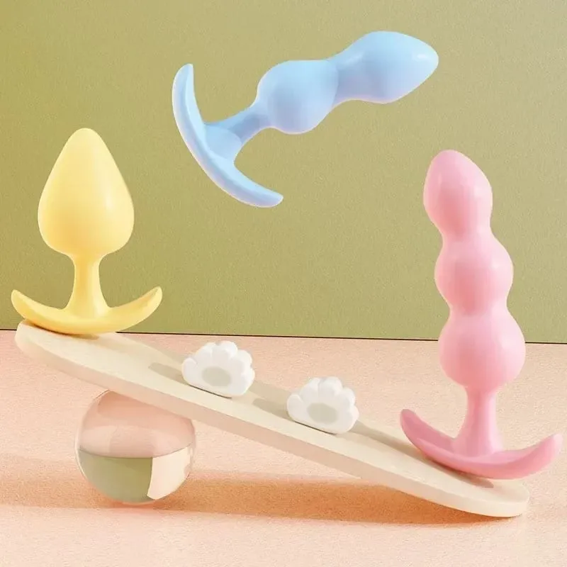 3 Size Anal Plug Silicone Butt Plug Dildo Masturbation Vaginal Plug Sex Toys for Women Couple Anal Dilator Toys Adult Shop