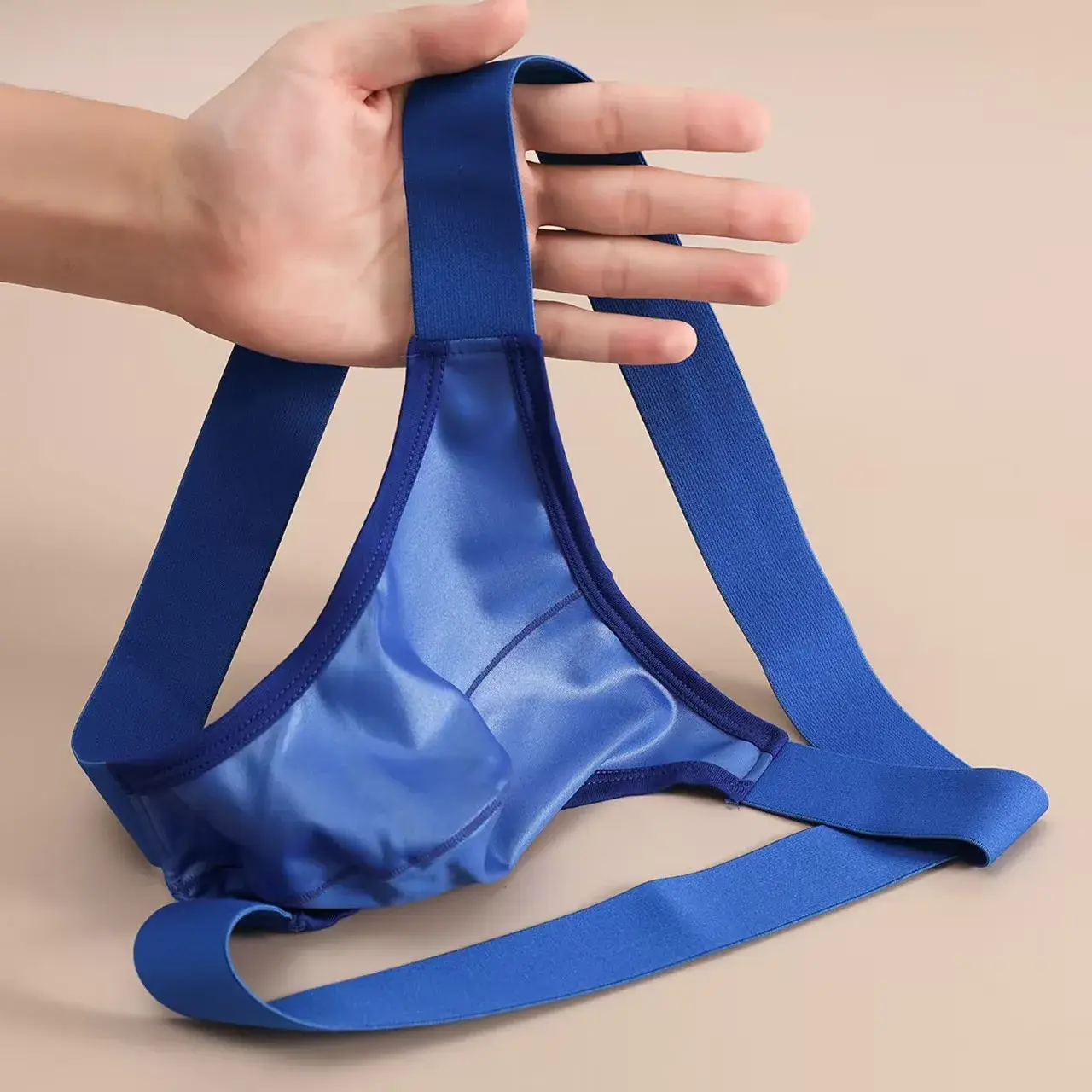 Men Sexy G-string Soft Ribbed T-back Thongs Breathable Underwear Bulge Pouch Underpants Male Bikini Trunks Wide Belt Panties