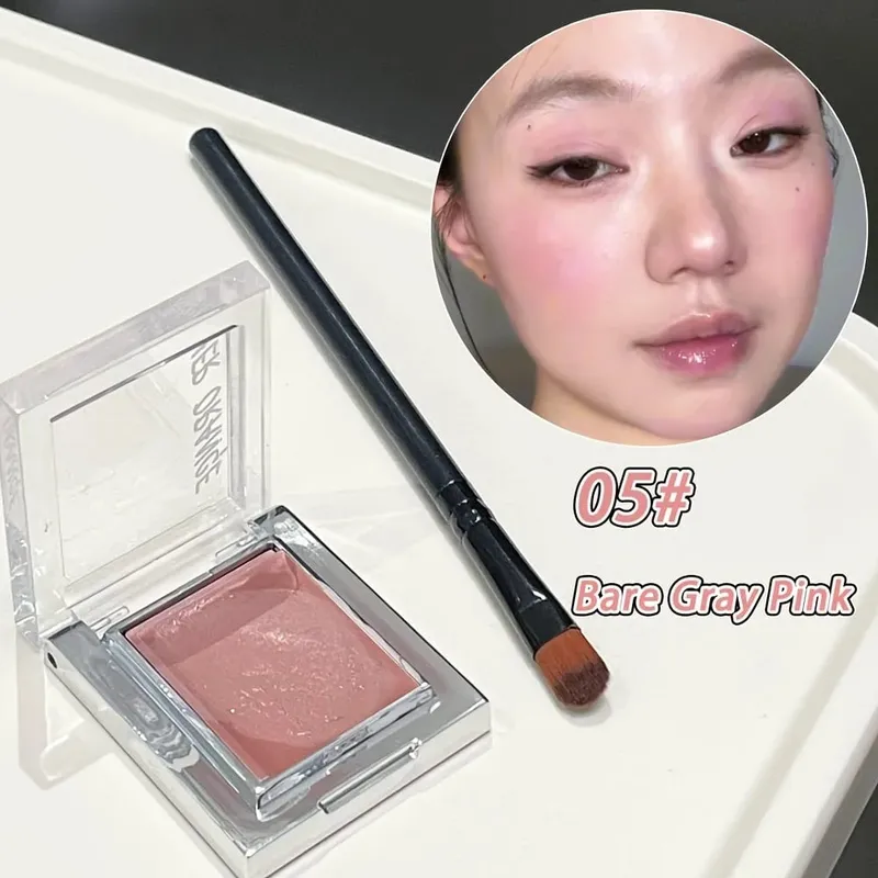 Herorange Misty Matte Cream Blush with Makeup Brush Set Low Saturation Matte Texture Brighten Skin Create γοητευτικές εμφανίσεις μακιγιάζ