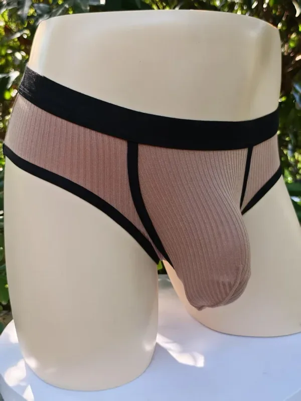 Men's briefs with large pockets are very sexy. Large-space sports underwear for men 3256811705961751