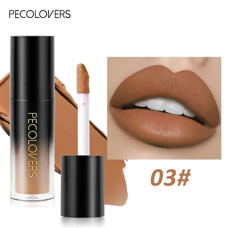 Πολλαπλών χρωμάτων Matte Velvet Lip Gloss Αδιάβροχο Αντικολλητικό Κύπελλο λείο κραγιόν για εφαρμογή υψηλής απόδοσης χρωμάτων