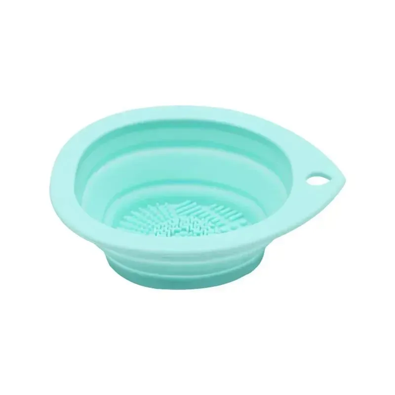 Scrubber σιλικόνης Καθαρισμός μπολ Πτυσσόμενο πινέλο μακιγιάζ για βούρτσες σκιάς ματιών Powder Puff Multifunctional Beauty Care Tools