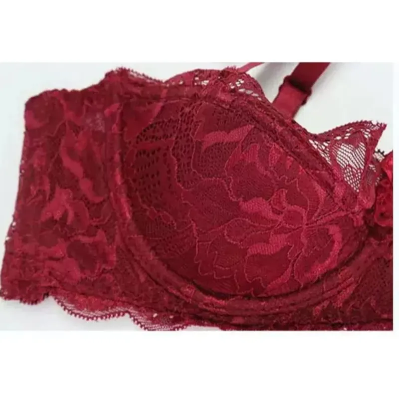 Δημοφιλές Σετ σουτιέν με δαντέλα Pure Desire 32‑38AB Underwire μεγάλο μπούστο Ελαχιστοποιητής Push Up Side Support Εσώρουχα για νεαρά κορίτσια Καθημερινά ρούχα