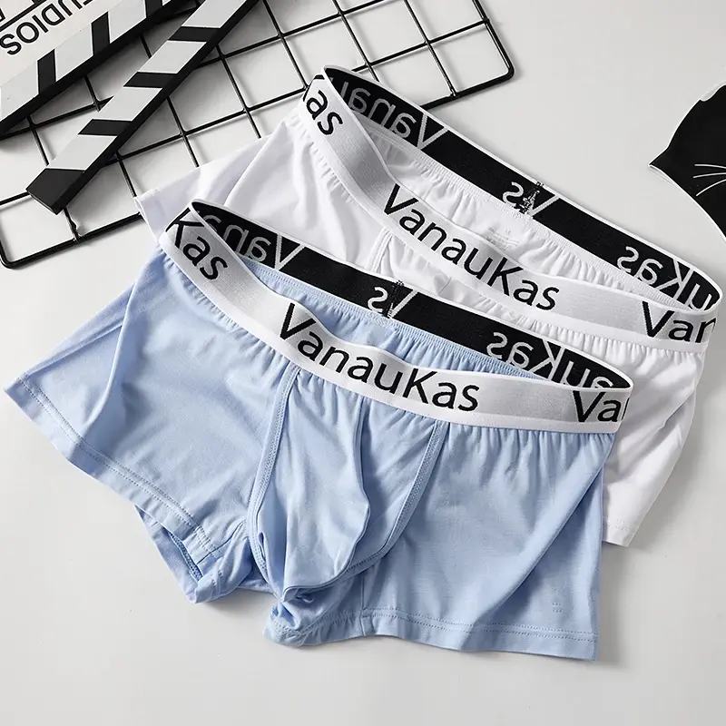 Men's Modal Boxer Shorts with 3D Support Pouch And Convenient Side Opening Design for Comfortable Wear