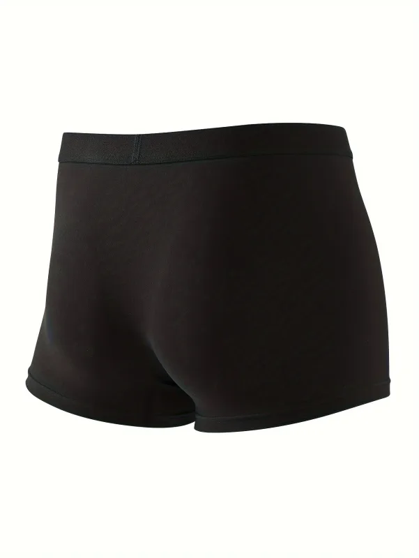 3/10 Piece Set of Men's Underwear Black Color Classic Fashion Men Underpant High Stretch Boxer Shorts Plus Size Teenage Panties
