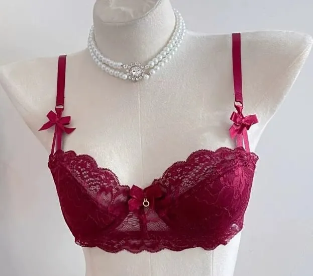 Δημοφιλές Σετ σουτιέν με δαντέλα Pure Desire 32‑38AB Underwire μεγάλο μπούστο Ελαχιστοποιητής Push Up Side Support Εσώρουχα για νεαρά κορίτσια Καθημερινά ρούχα