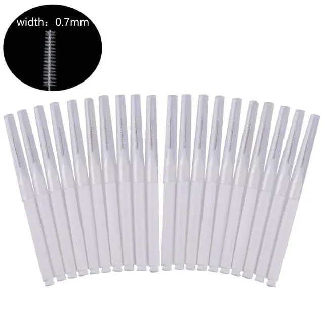 20 τμχ Mini Brush Brush Brow Perm Brush Brow Lifting Brushes Bendable Micro Eyelash Brush Applicators Εργαλεία μακιγιάζ