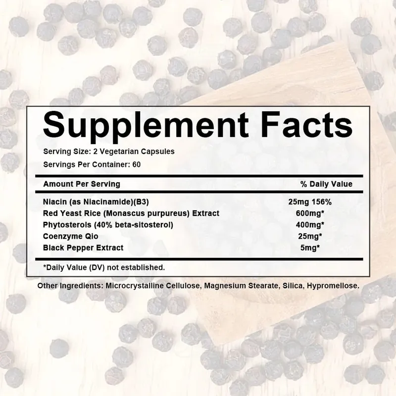 Cholesterol Cleanse Supplement - Tumutulong sa Pagbaba ng Mga Antas ng Cholesterol at Nagtataguyod ng Malusog na Cardiovascular at Arterial Circulation — image 6